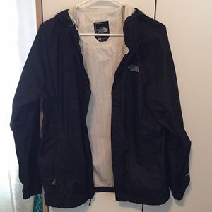 The North Face classic black shell jacket